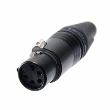 Neutrik 4 Pin XLR Gold Inline Female Connector
