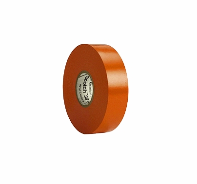 Orange  3M 35 Electrical Tape Vinyl 3/4" x 66 yds T127
