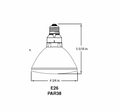 Par 38 70W 120V Flood Bulb
