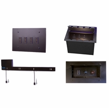 Power Plus Permanent Install Outlet Boxes and Connector Strips