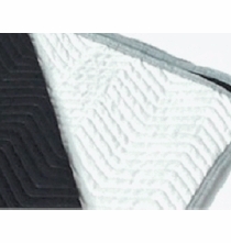 Premium Black / White Sound Blanket 72x80 in. No Grommets