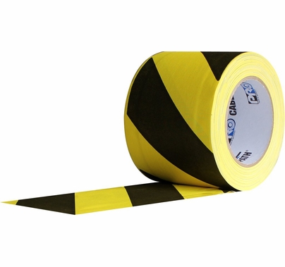Pro Cable Path Tunnel Tape Black / Yellow 4 Inch
