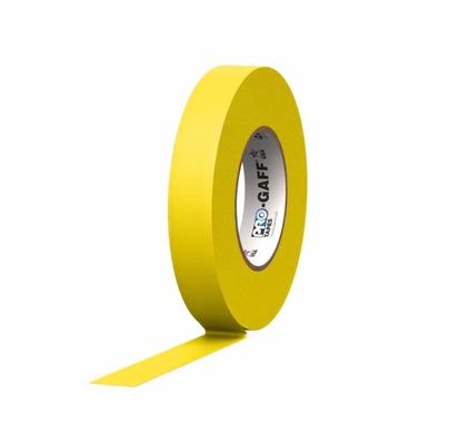 Pro-Gaff 1" Yellow Camera Tape West Coast Style 
