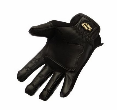 Pro Leather Lighting Grip Black Gloves