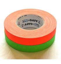 Pro Tapes Pro-Gaff Gaffer Tape Fluorescent Orange & Green 2 Pack 1" x 50 yds