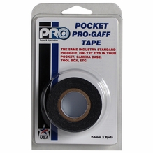 ProTape Pocket Pro Gaff Tape 1" x 6yds - BLACK