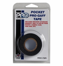 ProTape Pocket Pro Gaff Tape 1" x 6yds - BLACK