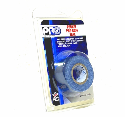 ProTape Pocket Pro Gaff Tape 1" x 6yds - Blue