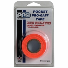ProTape Pocket Pro Gaff Tape 1" x 6yds - Fluorescent Orange