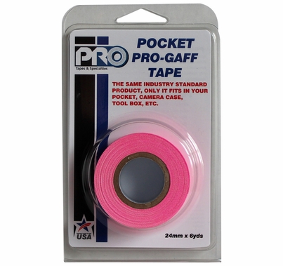ProTape Pocket Pro Gaff Tape 1"x6yds - Fluorescent Pink