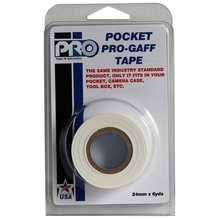 ProTape Pocket Pro Gaff Tape 1"x6yds - White