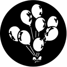 Rosco 77303 Balloons Standard Steel Gobo Lighting Pattern