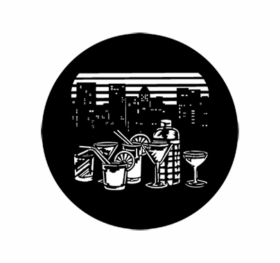 Rosco 77434 Manhattan Standard Steel Gobo Lighting Pattern