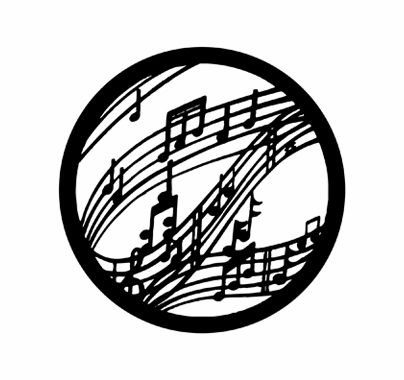 Rosco 77770 Music Standard Steel Gobo Lighting Pattern