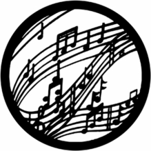 Rosco 77770 Music Standard Steel Gobo Lighting Pattern