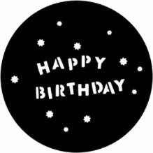 Rosco 77940 Happy Birthday Standard Steel Gobo