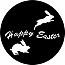 Rosco 78017 Happy Easter Standard Steel Gobo