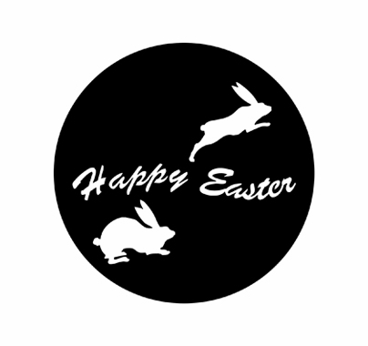 Rosco 78017 Happy Easter Standard Steel Gobo