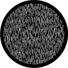 Rosco 78576 Hard Rain Raining Standard Steel Gobo Pattern