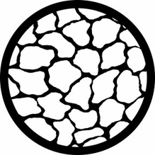 Rosco 78650 Giraffe Texture Steel Gobo Pattern