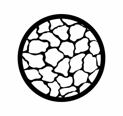 Rosco 78650 Giraffe Texture Steel Gobo Pattern