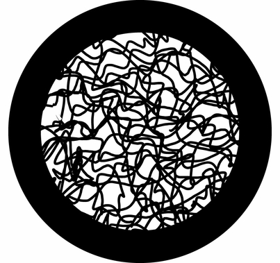 Rosco 78703 Scribbles Steel Gobo Pattern