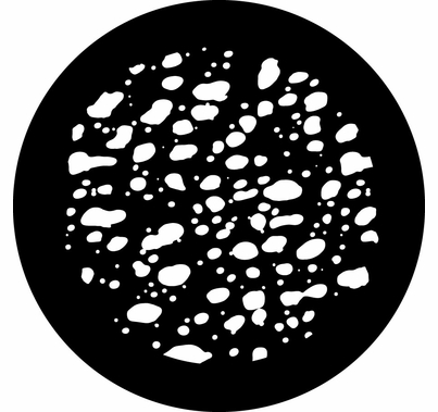 Rosco 78719 Random Droplets Steel Gobo Pattern