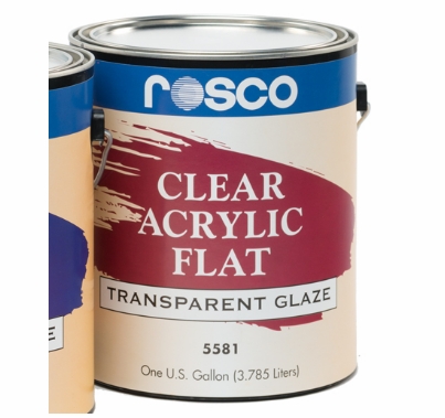 Rosco Acrylic Glaze FLAT (1) Gallon 5581
