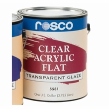 Rosco Acrylic Glaze Flat 5581|5 Gallon