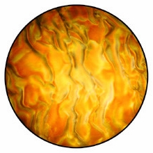 Rosco Amber Ripple Color Wave Glass Gobo Pattern B Size 33102