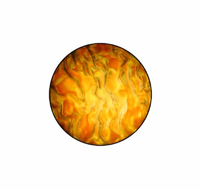 Rosco Amber Ripple Color Wave Glass Gobo Pattern B Size 33102