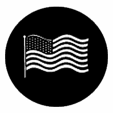 Rosco American Flag Waving Steel Gobo 77122