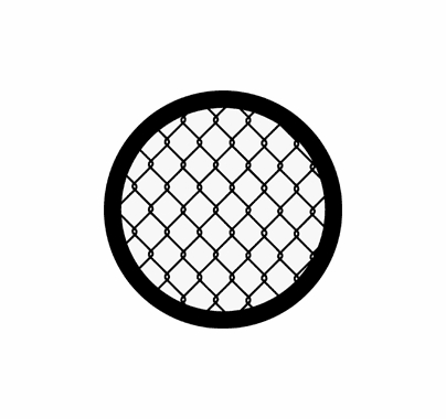 Rosco Chain Link Fence 78258 Standard Steel Gobo