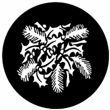 Rosco Christmas Leaves Pinecones 77954