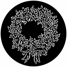 Rosco Christmas Wreath Standard Steel Gobo  78812