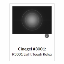 Rosco Cinegel 3001 Light Tough Rolux Gel Filter Roll