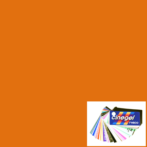 Rosco Cinegel 3407 Full CTO Lighting Gel Roll BarnDoor