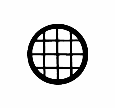 Rosco Circular Window 77136 Standard Steel Gobo