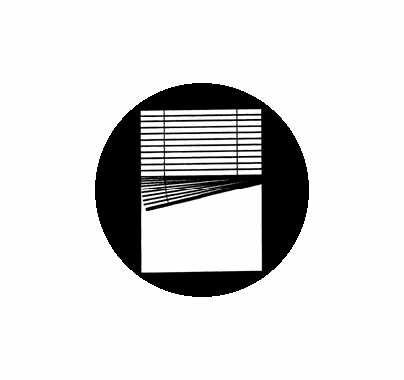 Rosco Crooked Venetian Window 78255 Standard Steel Gobo