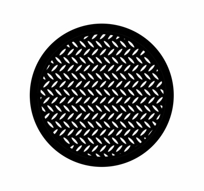 Rosco Diamond Grid 78443 Break-up Standard Steel Gobo