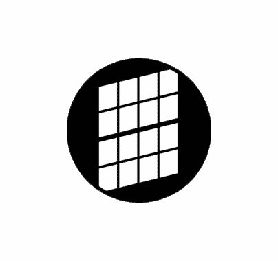 Rosco Distorted Double Hung Window 79011