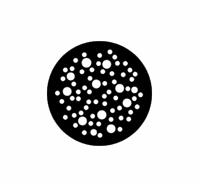 Rosco Dot Breakup Large Steel Gobo 77808