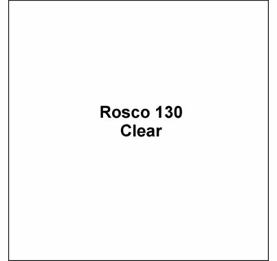 Rosco E Colour 130 Clear Lighting Gel Sheet 21"x24"