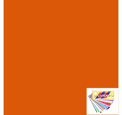 Rosco E Colour 158 Deep Orange Lighting Gel Sheet 21"x24"