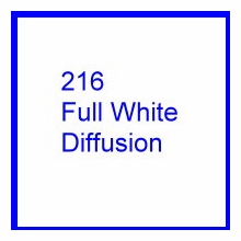 Rosco E Colour 216 Full White Diffusion Gel Filter Sheet 10 x 12 Inch