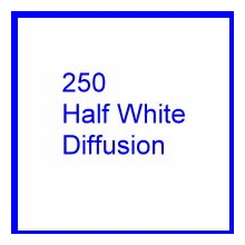 Rosco E Colour 250 Half White Diffusion Lighting Filter Gel 10 x 12 Inch