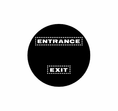 Rosco Entrance Exit 77971 Standard Steel Gobo