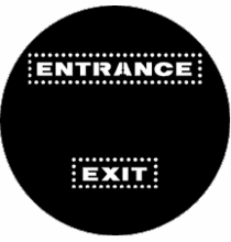 Rosco Entrance Exit 77971 Standard Steel Gobo