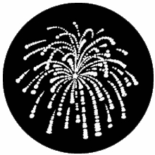 Rosco Fireworks 1 Standard Steel Gobo  77766