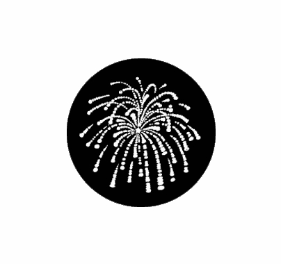 Rosco Fireworks 1 Standard Steel Gobo  77766